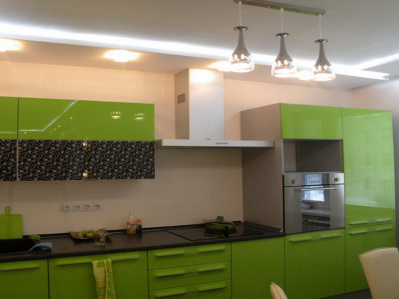Дизайн кухонных потолков из гипсокартона