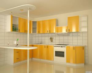 Желтый кухонный гарнитур