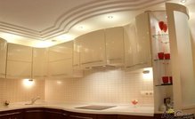 Кухонный потолок из гипсокартона