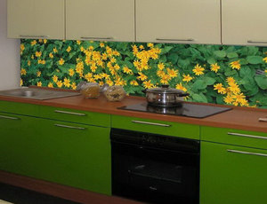 Стеновая панель с цветами