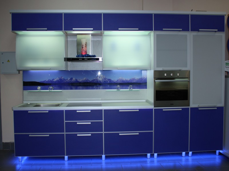Синий кухонный комплект