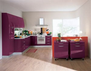 Фиолетовая кухня 