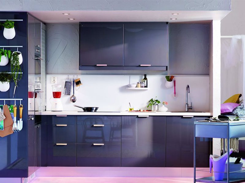 Стильный цвет кухонной мебели