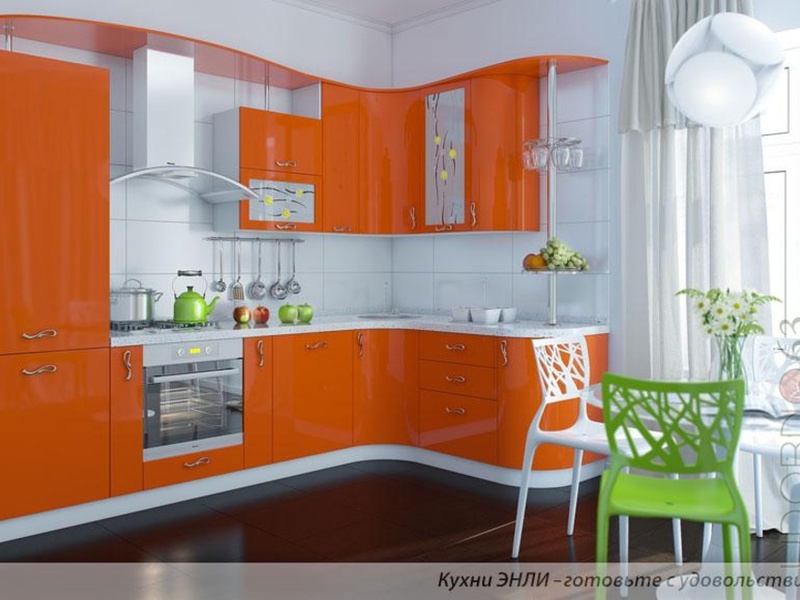 Сочетание цвета в интерьере кухни